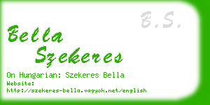 bella szekeres business card
